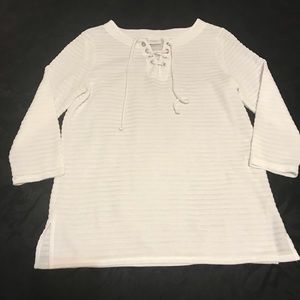 Weekends By Chico’s- White Women Top Size 0